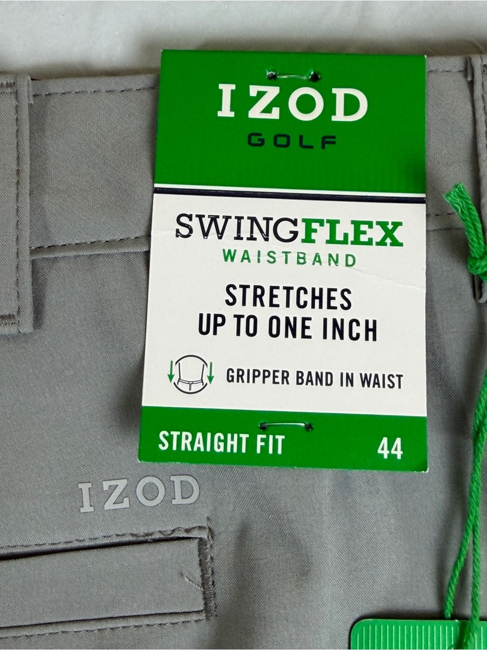 Izod Gray Men's Cargo Shorts with Zip Pockets - Picture 6 of 6